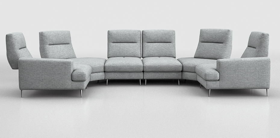 Biancolina - large corner sofa - right peninsula